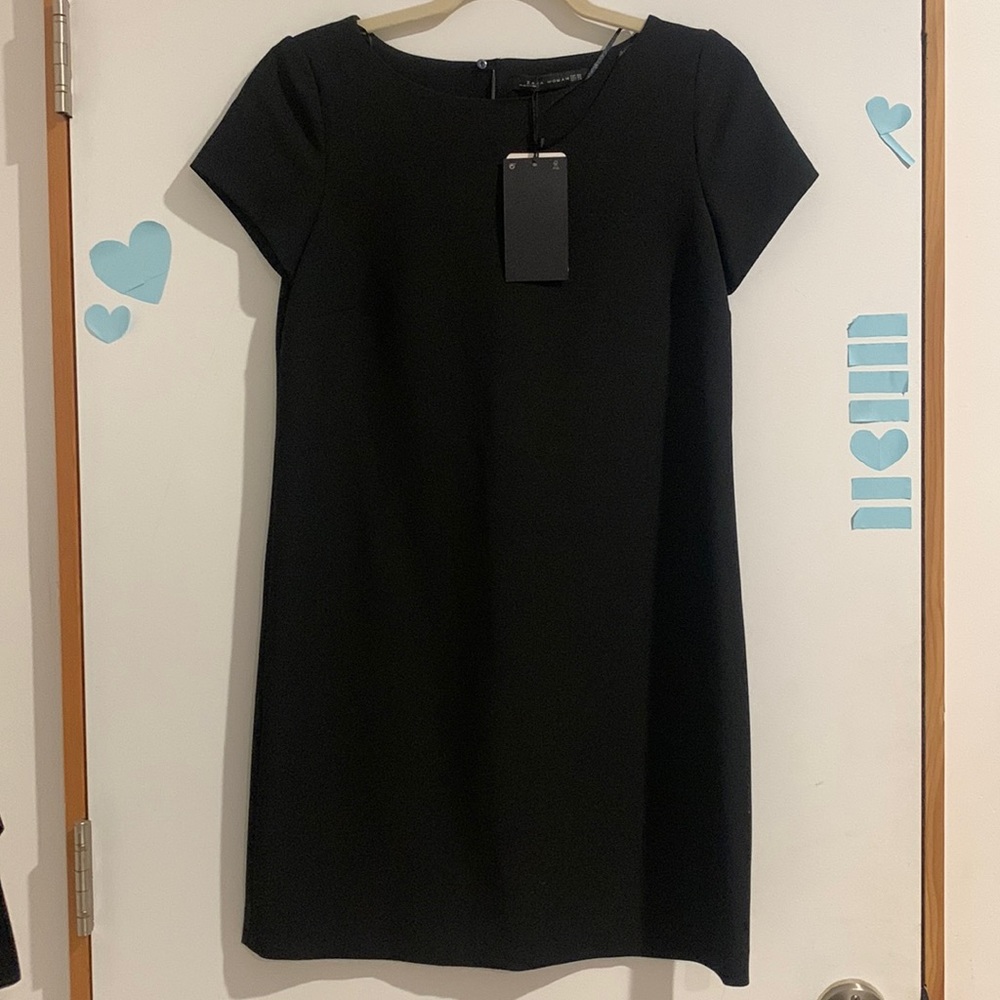 Zara black shift dress
